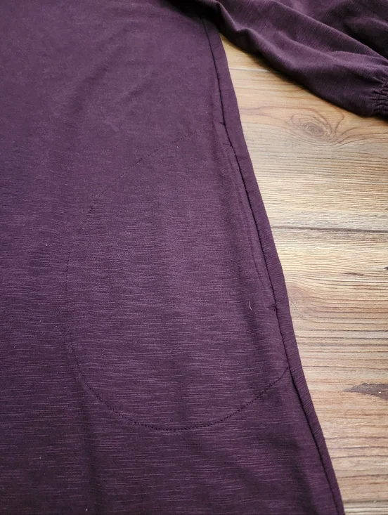 J. Jill Smocked Henley Dress In Spiced Wine Women's Petite M NEW - Picture 5 of 13